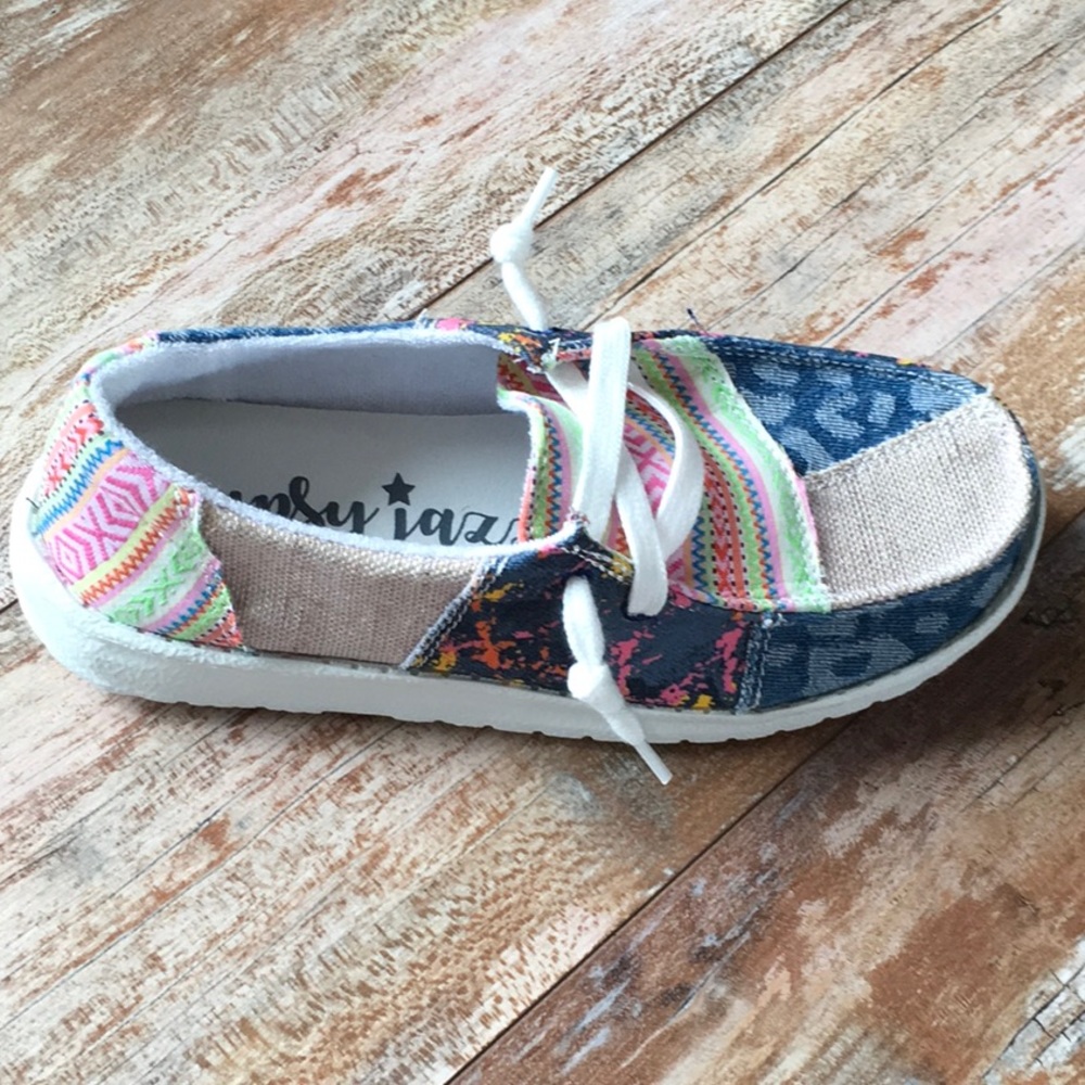 Multi Color Slip On Shoes
